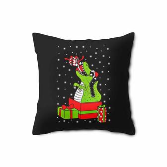 T Rex Dinosaur Ugly Christmas Pillow Case | Mazezy
