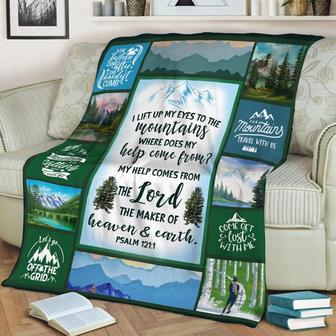The Mountains Travel With Us Blanket, Christmas Gift For Climbing Mountain Man, Anniversary Gift, Camping Blanket, Outdoor Blanket | Mazezy