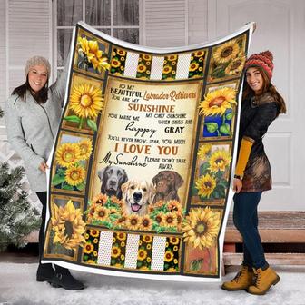 To My Beautiful Labrador Retriever Blanket - Gift for Dog Lover Blanket, Sherpa Fleece mink Blanket, Adult Kid Blanket - Gifts Her Him | Mazezy