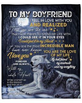 To my boyfriend blankets,gifts from girlfriend,Custom Fleece Sherpa Blankets,Christmas blanket Gifts, husband and wife | Mazezy