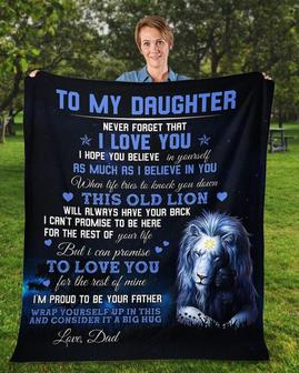 To my daughter blankets, christmas gifts for daughter, mom and daughter, daddy and daughter, Custom blanket, family blankets | Mazezy