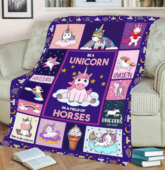 To My Daughter Unicorn Blanket, Gift For Daughter, Gift For Christmas, Unicorn Blanket For Girls, Unicorn Gift For Girls, Unicorn Gift | Mazezy