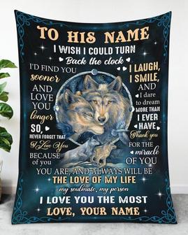 To My Husband blanket, Personalized Name Blankets, Loverly deer blanket, Fleece Sherpa blanket,valentine's day gifts, blanket for him | Mazezy UK
