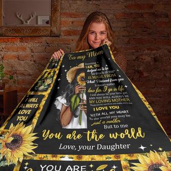To My Mom You Are Appreciated Blanket, Mother's Day Gifts, Christmas Gift For Mother, Anniversary Gift, Mom Blanket | Mazezy CA