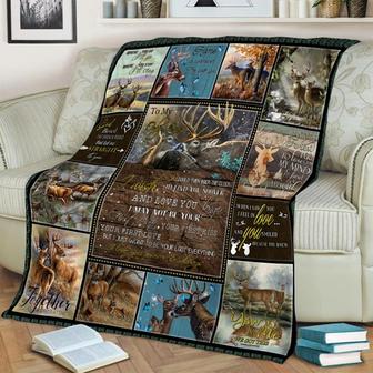 To My Only Love Deer Blanket, Deer Blanket, Bird Blanket, Family Blanket, Christmas Blanket, Blanket For Gifts, Gift For Her Him | Mazezy