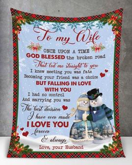 To my Wife blanket, Personalized Fleece Sherpa Blankets, You are my love blanket, Birthday gift for wife, Christmas gifts, love wife | Mazezy
