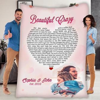 To My Wife Customized Blanket Personalized Blanket For Wife, Fleece Blanket Blanket For Wife, Gift For Anniversary Birthday, Valentine's Day | Mazezy