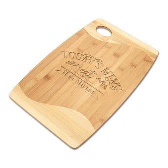 Today Menu Eat It Or Starve Cutting Board | Mazezy CA