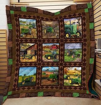 Tractor Blanket,blanket for Farmer, Christmas blanket, blanket for daddy, Grandpa and grandson gifts, Fleece Sherpa blanket, gift for son | Mazezy
