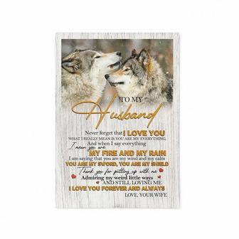 To My Husband I Love You Poster | Dog Couple Poster | Mazezy