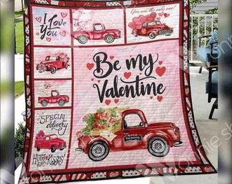 Valentine's day blanket, Be my valentine blanket,boyfriend and girlfriend, husband and wife,anniversary valentine gifts, gift for her him | Mazezy