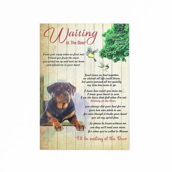 Waiting At The Door I Will Be Waiting At The Door Poster Dog Wall Art Print | Mazezy