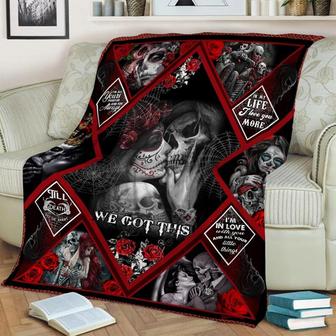We got This Spooky Couple Blanket, Special Blanket, Anniversary Gift, Christmas Memorial Blanket Gift Friends and Family Gift | Mazezy
