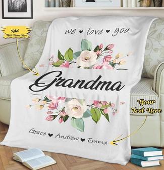 We Love You Grandma, Grandpa, Mom, Nana, Papa, Dad, Customized Gift For Grandparents, Gift For Christmas, Birthday, Gift From Grandchildren | Mazezy