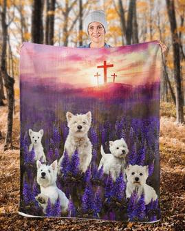 Westie Blanket come to jesus for westie lovers, Custom Fleece Sherpa Blankets,Christmas blanket Gifts, God Blankets, gifts for Christian | Mazezy