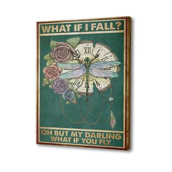 What If I Fall Oh But My Darling What If You Fly Canvas | Mazezy