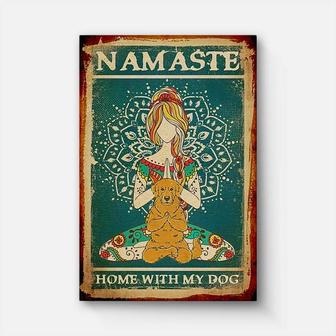 Namaste Hippie Girl Canvas | Mazezy