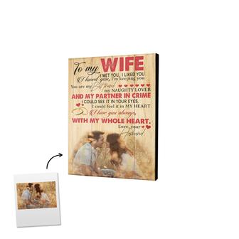You Are Mine Custom Photo Husband And Wife Canvas | Gift For Anniversary Couple Canvas | Personalized Husband And Wife Canvas