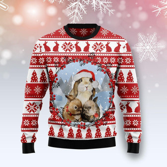 Bunny Christmas Funny Ugly Sweater For Men And Women - Thegiftio UK