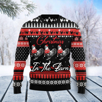 Chicken Farm Funny Family Christmas Holiday Ugly Sweater - Thegiftio UK