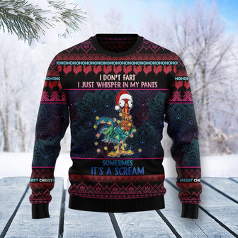 Chicken I Dont Fart I Just Whisper In My Pant Funny Ugly Sweater - Thegiftio UK