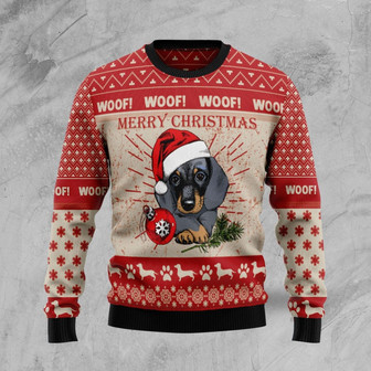 Christmas Dachshund Dog Ugly Sweater For Men And Women - Thegiftio UK