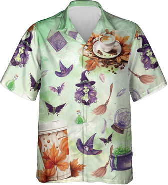 Coffee Hawaiian Shirt - Delicious Drink Men's Casual Button-Down Short Sleeve Shirts - Seseable