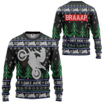 3D Dirt Ride Braaap Ugly Sweater Best Gift For Xmas Christmas | Favorety UK