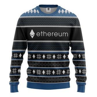 3D Ethereum Christmas Custom Cosplay Ugly Sweater | Favorety