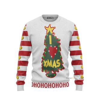 3D Grinch I Love Christmas Ugly Sweater | Favorety