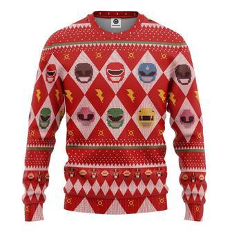 3D Power Rangers Ugly Sweater - Best Gift For Christmas | Favorety