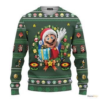 3D Ugly Santa Mario Christmas Custom Cosplay Ugly Sweater | Favorety CA