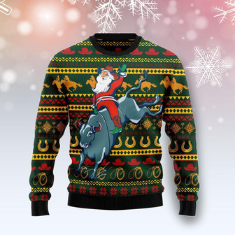 Amazing Cowboy Santa Claus Funny Ugly Sweater For Men And Women - Thegiftio UK