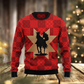Amazing Cowgirl Red Funny Ugly Sweater - Thegiftio UK