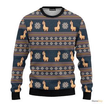 Amazing Llama Ugly Christmas Sweater For Men And Women | Favorety CA