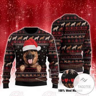 Animal Christmas Hat German Shepherd Dog Ugly Christmas Sweater | Favorety CA