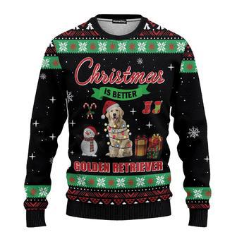 Animal Christmas Is Better With Golden Retriever Ugly Christmas Sweater | Favorety DE