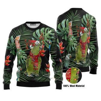 Animal Funny Parrot Tropical Ugly Christmas Sweater | Favorety CA