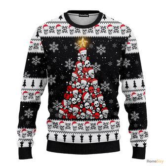 Animal Skull Pine Tree Ugly Christmas Sweater | Favorety DE