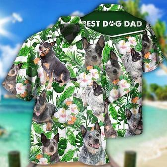 Australian Cattle Aloha Hawaii Shirt - Dog Tropical Floral Hawaiian Shirt For Summer - Perfect Gift For Dog Lovers, Friend, Family - Seseable