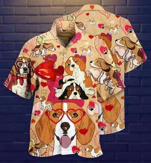 Beagle Aloha Hawaii Shirt - Beagle Dog And Women's Day, Valentine Gift Love You Hawaiian Shirt For Summer - Perfect Gift For Dog Lovers, Friend, Family - Seseable