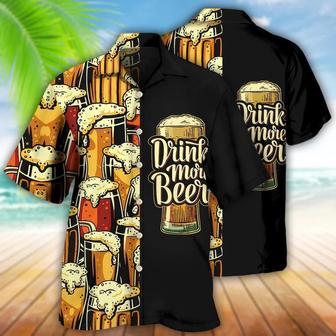 Beer Hawaiian Shirt, Cool Beer, Favorite Drink More Beer Aloha Shirt For Men And Women - Perfect Gift For Beer Lovers, Summer - Seseable