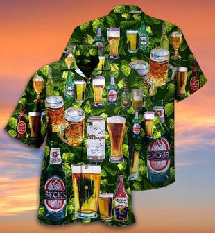 Beer Hawaiian Shirt, Type Of Beers, Tropical Leaves, Let's Drink Beer Aloha Shirt For Men And Women - Perfect Gift For Beer Lovers, Summer - Seseable