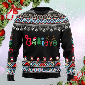 Believe Christmas Ugly Sweater - Gift For Men And Women - Thegiftio UK
