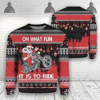 Biker Motorcycle Lover Xmas Ugly Christmas Sweater For Men & Women | Favorety DE