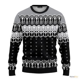 Black And White Skeleton Ugly Christmas Sweater | Favorety AU