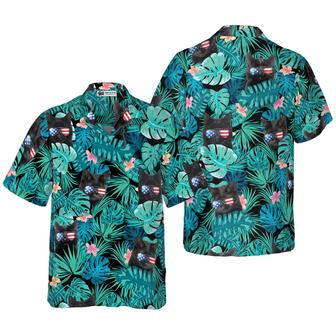 Black Cat Hawaiian Shirt For Summer, Tropical Fourth Of July, Colorful Shirt For Men Women, Perfect Gift For Friend, Team, Family, Cat Lovers - Seseable