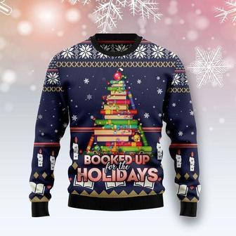 Book Christmas Tree Ugly Christmas Sweater For Men & Women | Favorety