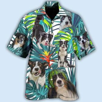 Border Collie Aloha Hawaii Shirt - Border Collie Dog Tropical Leaf Lover Hawaiian Shirt For Summer - Perfect Gift For Dog Lovers, Friend, Family - Seseable