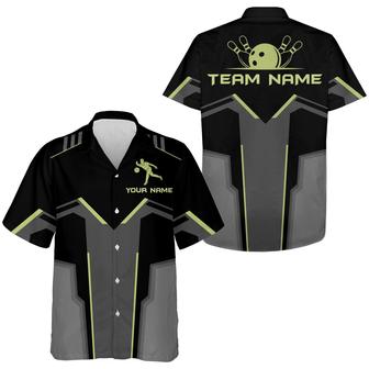 Bowling Hawaiian Shirt Custom Team Name, Bowling Personalized Shirt For Men Women, Bowlers, Bowling Team, Bowling Lovers - Seseable